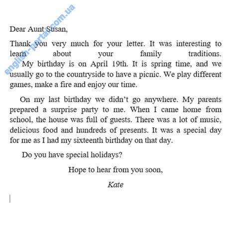 letter  friend   birthday informal letter