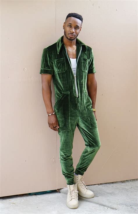 diy men s velvet jumpsuit norris danta ford men street mens street style street wear