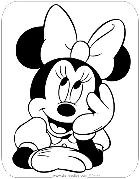 Free Printable Minnie Mouse Coloring Pages Printable Templates