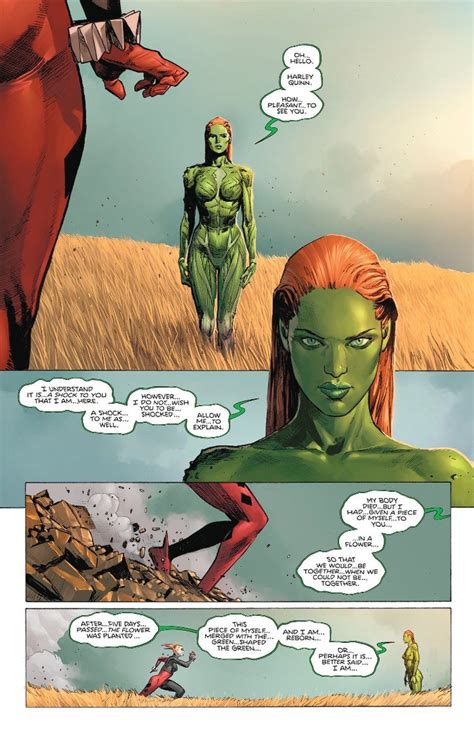 poison ivy s future new green status connection to harley and a millennium possibility dc