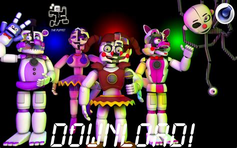 Fnaf Sister Location Pack Download Thrpuppet By Puppetfactory On