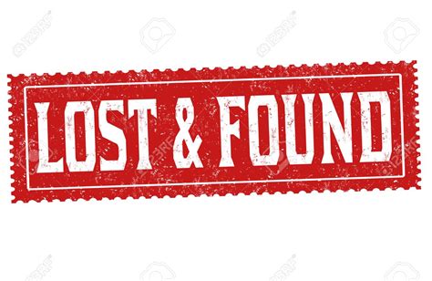Free Download Lost And Found Grunge Rubber Stamp On White Background