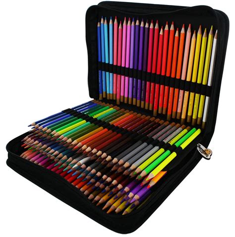 Castle Art Supplies Pencils Colored Coloring Case In Layering