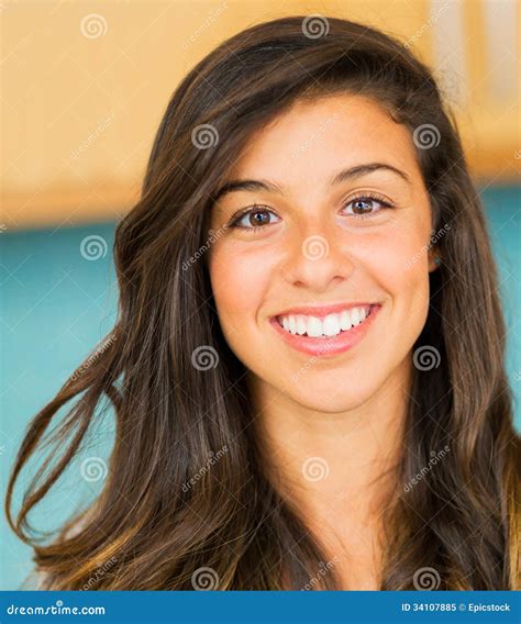 Beautiful Young Woman Smiling Stock Image Image Of Beautiful