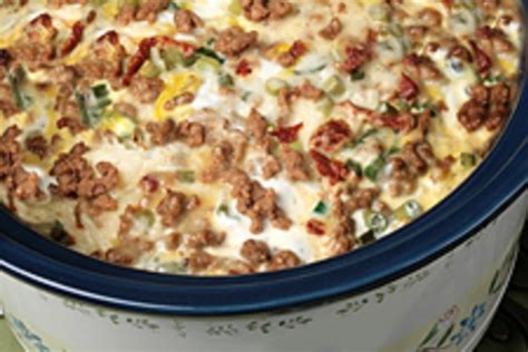 Slow Cooker Sausage Breakfast Casserole Recipe Just A Pinch Recipes