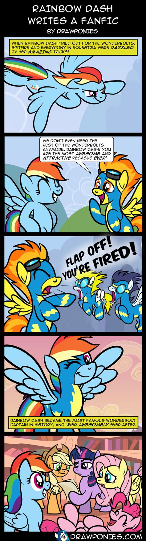 Comic Rainbow Dash Writes A Fanfic By Drawponies On Deviantart