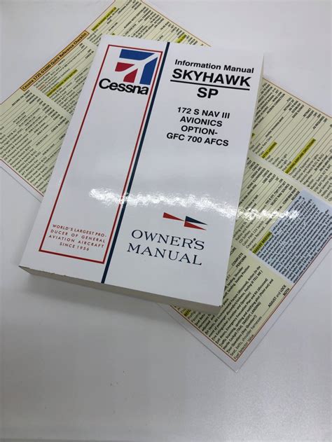 Cessna Skyhawk S G Model Pilot Operating Handbook Handy Quick