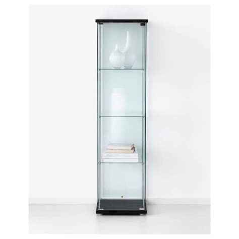 Detolf Glass Door Cabinet Black Brown Ikea