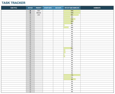 Employee Daily Task Tracker Excel Template