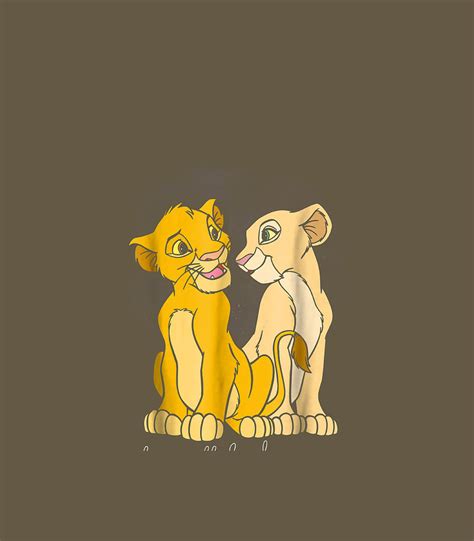 Disney Lion King Simba Nala Love Valentines Graphic Digital Art By