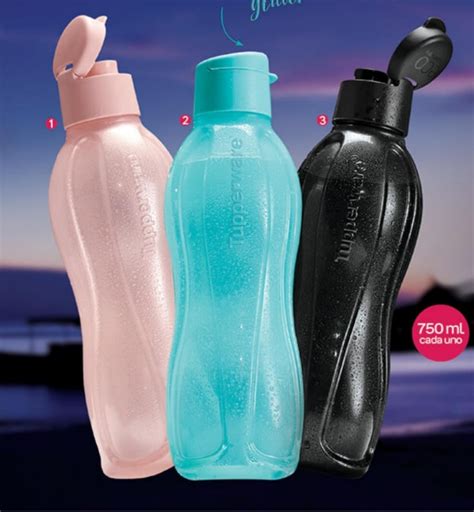 Botella De Agua Tupperware Eco Twist De 750 Ml - $ 135.00 en Mercado Libre