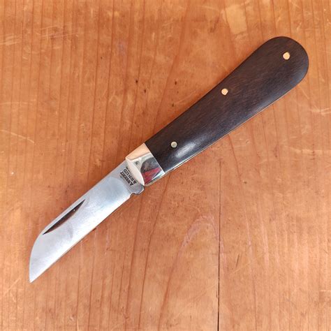 A Wright And Son 3 12 Tackler Pocket Knife Carbon Steel Ebony Bernal