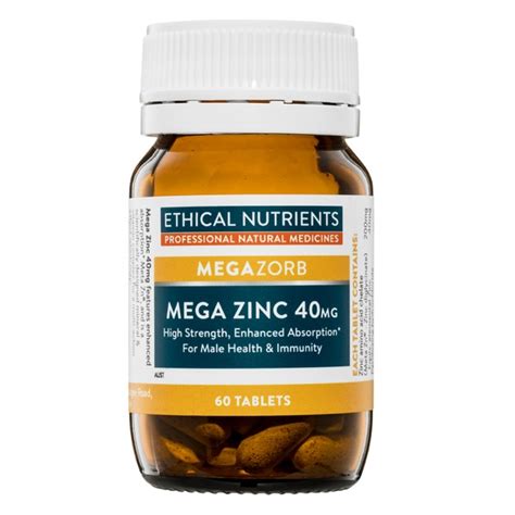 Our review will help you to find the best product and improve health. Buy Ethical Nutrients Mega Zinc 40mg 60 Tablets Online at ...