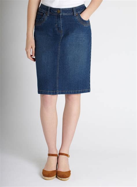 Denim Skirt Knee Length Denim Skirt Knee Length Skirts Modest Outfits
