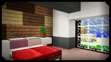 Bedroom with an infinity view. Minecraft: How to make a Bedroom - YouTube