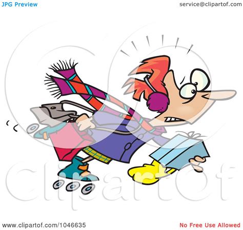 Royalty Free Rf Clip Art Illustration Of A Cartoon Woman