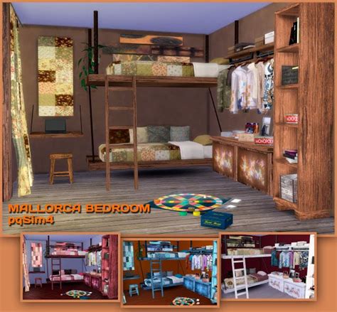 Mallorca Bedroom Sims 4 Custom Content Pqsim4 Muebles Sims 4 Cc