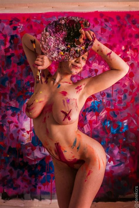 Caylee Cowan Nude In Paint By Derek Schiller Photos The Fappening