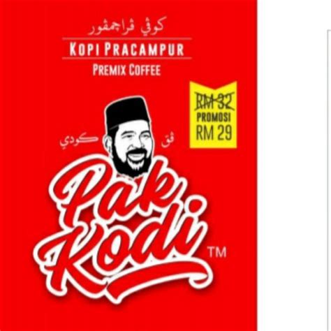 Kopi Pak Kodi Dengan Gano Dan Tongkat Ali Shopee Malaysia