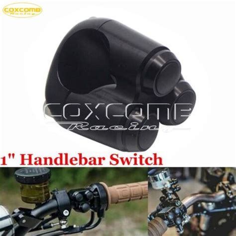 1 Switch Control Motorcycle Handlebar 3 Button Latch Momentary For