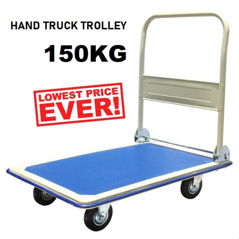Iron Ph 150 Foldable Platform Hand Truck Bull Trolley 150kg Kereta