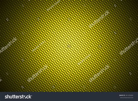 Spotlight On Yellow Carbon Fiber Background Stock Photo 361203404