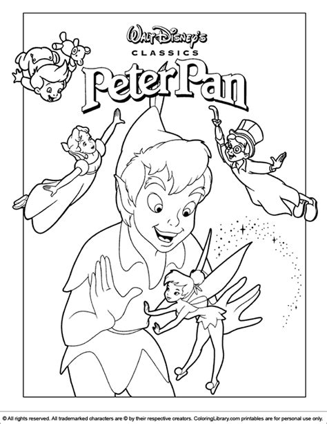 Peter Pan Para Colorear Dibujos Para Imprimir Y Pintar