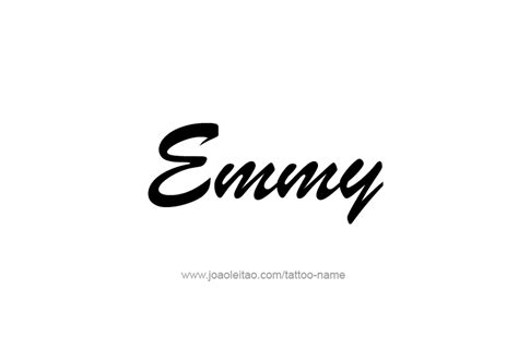 Emmy Name Tattoo Designs