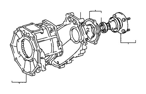 Toyota T100 Case Sub Assembly Trans Atm Transmission Transfer