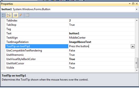 Visual Studio 2010 Tooltip Control In Vbnet