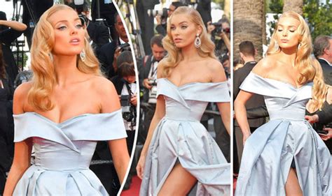 Elsa Hosk Flashes KNICKERS In Awkward Wardrobe Malfunction At Cannes Celebrity News Showbiz