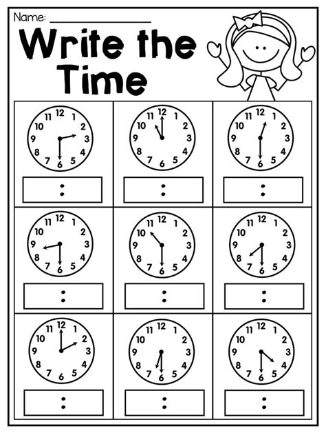 Time Worksheets To The Hour And Half Hour