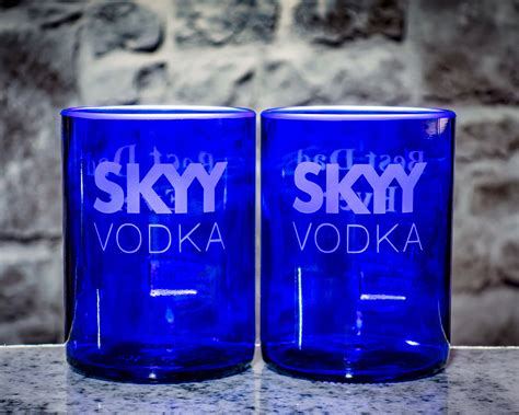Skyy Vodka Premium Rocks Glasses 2 Set Christmas T Etsy Australia