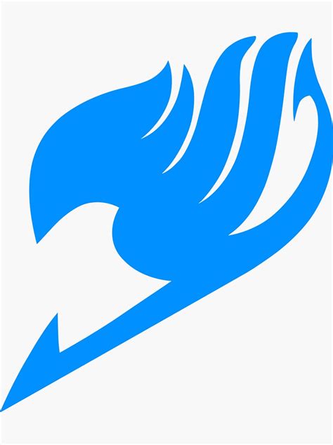 Fairy Tail Logo Blue Sticker For Sale By Astlogo Redbubble