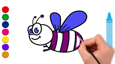 Como Desenhar Uma Abelhinha Drawing A Bee Youtube