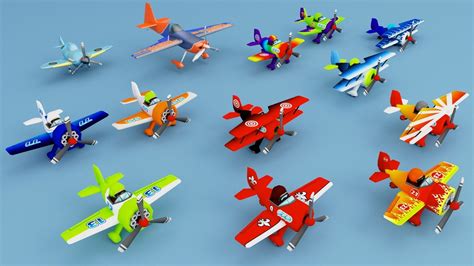 3d Model Aircraft Cartoon Low Poly Cgtrader