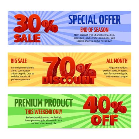 Discount Voucher Sale Coupon Label Designs Special Offer Banners With