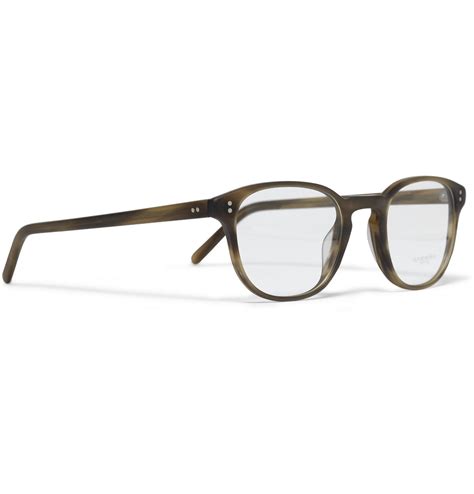 Oliver Peoples Fairmont Roundframe Acetate Optical Glasses In Green For Men Lyst