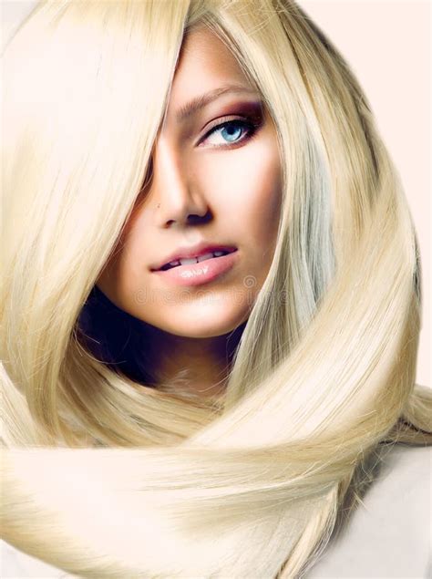 Girl With Long Blond Hair Stock Photo Image Of Hairstyle 29854674