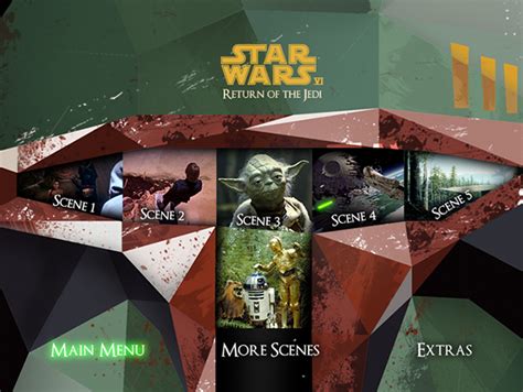Star Wars Vi Illustration And Dvd Covermenu On Behance