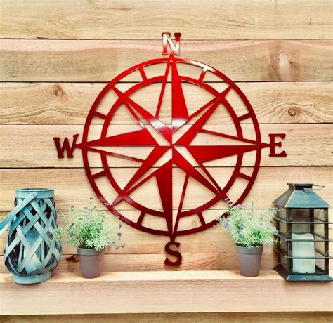 classic nautical compass housesensationsart compass wall decor nautical metal wall art