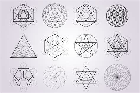 Sacred Geometry Vector By Rachel White Art Thehungryjpeg