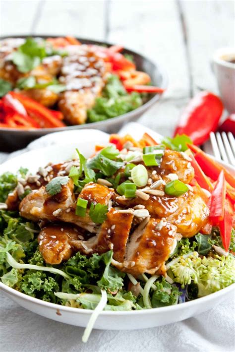Sticky Sesame Chicken Salad Simple Roots