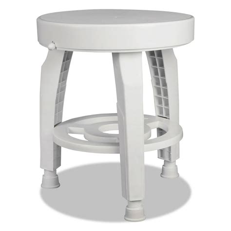 Rotating Bath Stool With Bactix Antimicrobial 360 Swivel Shower Chair