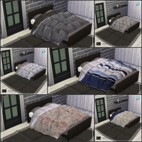 Blanket Duvet 01 Sims 4 Bedroom Sims 4 Beds Sims
