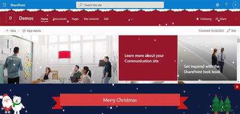 Christmas Theme For Your Modern Sharepoint Sites