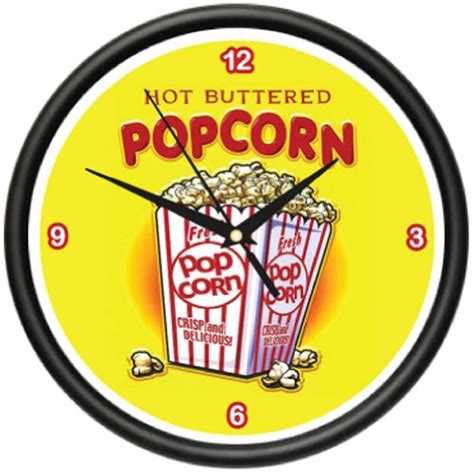 Buy Signmission Popcorn Wall Clock Movie Theater Home Decor Machine