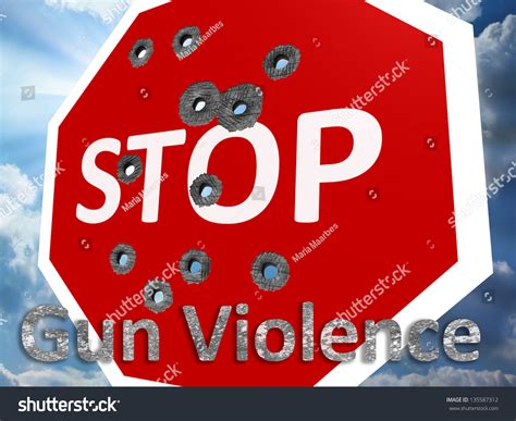 Stop Gun Violence Stock Illustration 135587312 Shutterstock