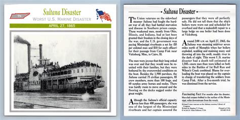 Worst Us Marine Disaster Sultana Disaster Medical Atlas Ed