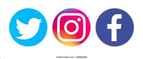 Facebook Twitter Instagram Images Stock Photos And Vectors
